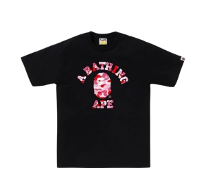 Buy Bape Abc Camo College Tee Black Pink at Sasom – Authentic and Ready to Ship
