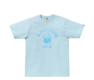 Buy Bape Abc Sea Surface Camo College Tee Sax at Sasom – Authentic and Ready to Ship