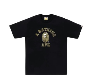 Buy Bape Bitmap College Tee Black at Sasom – Authentic and Ready to Ship