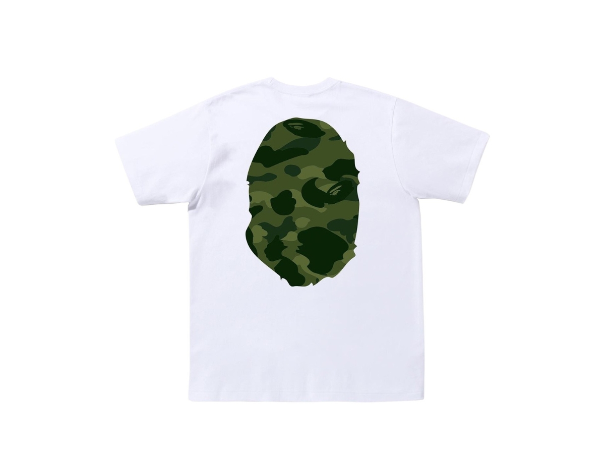 https://d2cva83hdk3bwc.cloudfront.net/bape-tsabccbahtwg-bape-color-camo-big-ape-head-tee-white-green-2.jpg