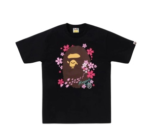 Buy Bape Sakura Ape Head T-Shirt Black at Sasom – Authentic and Ready to Ship