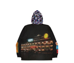 Buy Bape Store Hong Kong 16th Anniversary Shark Windbreaker Jacket Black at Sasom – Authentic and Ready to Ship