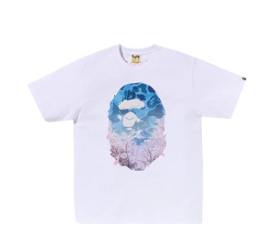 Buy Bape Sakura Photo Ape Head Tee White at Sasom – Authentic and Ready to Ship