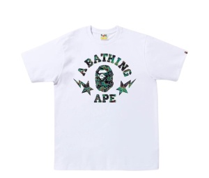 Buy Bape Thermography Polygon College Tee White at Sasom – Authentic and Ready to Ship