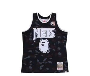 Buy BAPE x Mitchell & Ness NBA New Jersey Black at Sasom – Authentic and Ready to Ship