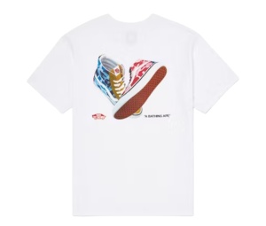 Buy BAPE x Vans Sk8 Hi Tee White at Sasom – Authentic and Ready to Ship