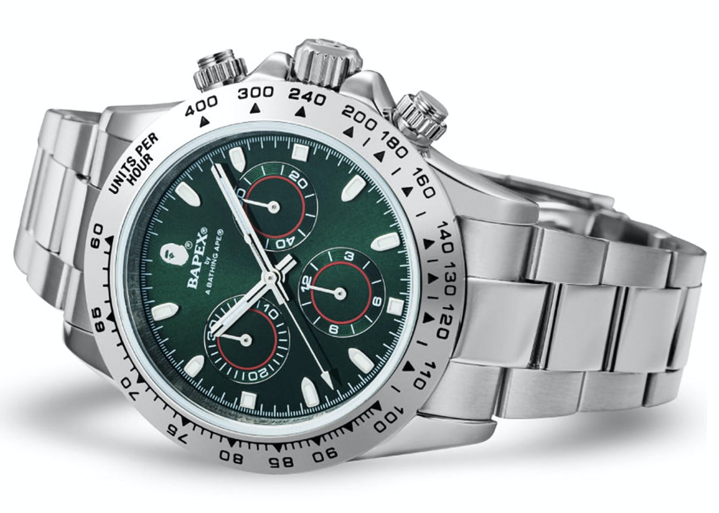 https://d2cva83hdk3bwc.cloudfront.net/bape-type-4-bapex-2-watch-silver-green-2.jpg