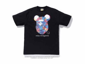 Buy BAPE x Mika Ninagawa Bear Ape Head Tee Black at Sasom – Authentic and Ready to Ship