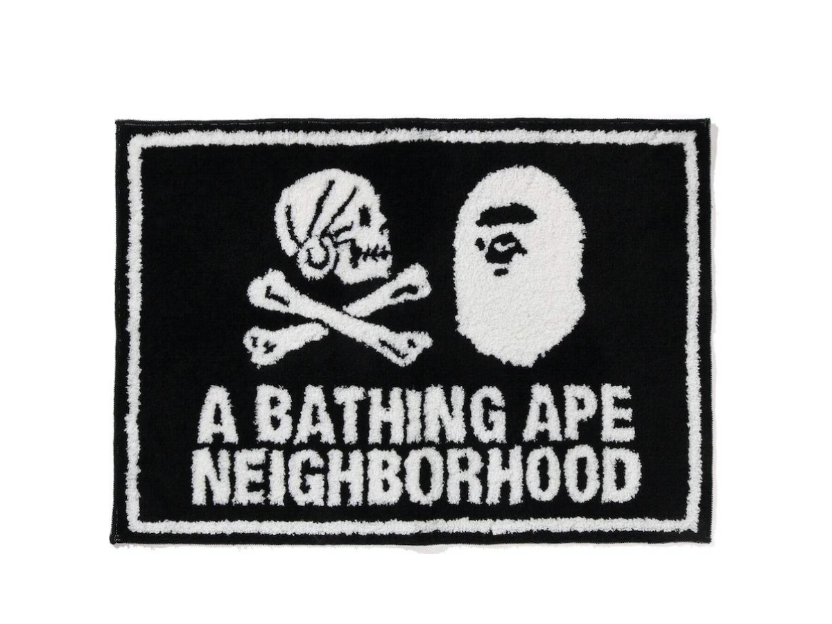https://d2cva83hdk3bwc.cloudfront.net/bape-x-neighborhood-rug-mat-black-white-1.jpg