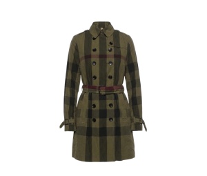 Buy Burberry Plaid Print Trench Coat Monogram at Sasom – Authentic and Ready to Ship