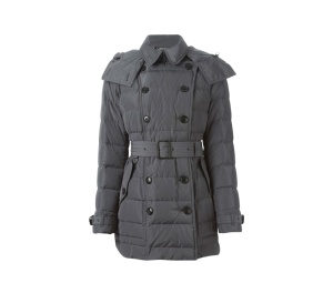 Buy Burberry Hooded Belted Padded Jacket Neutral Grey at Sasom – Authentic and Ready to Ship