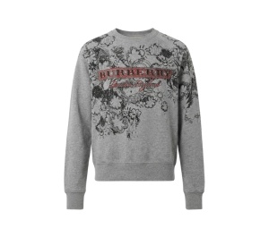 Buy Burberry Graphic Print Crew Neck Pullover Grey at Sasom – Authentic and Ready to Ship