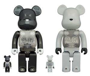 Medicom Toy Be@Rbrick - 2G White Chrome 100% & 400