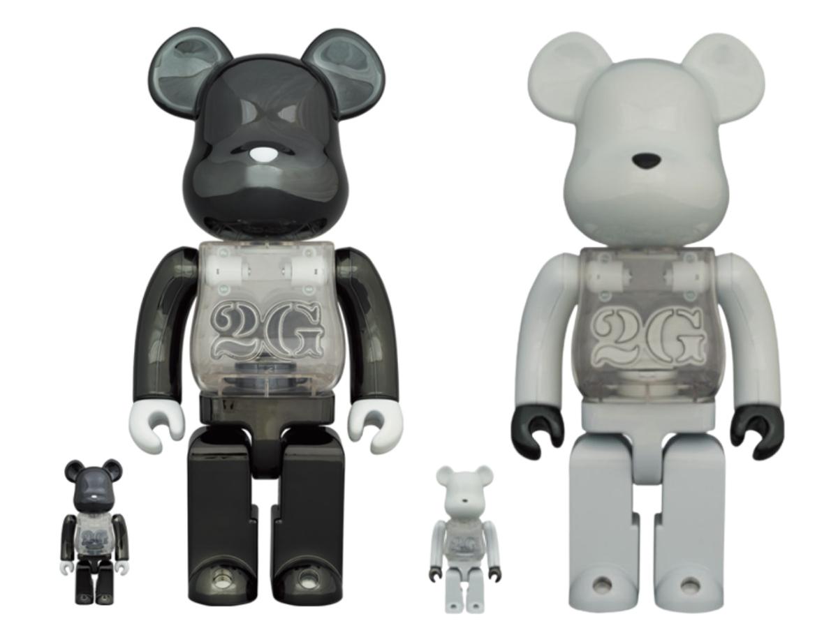 BE@RBRICK 2G WHITE CHROME 100％&400％-