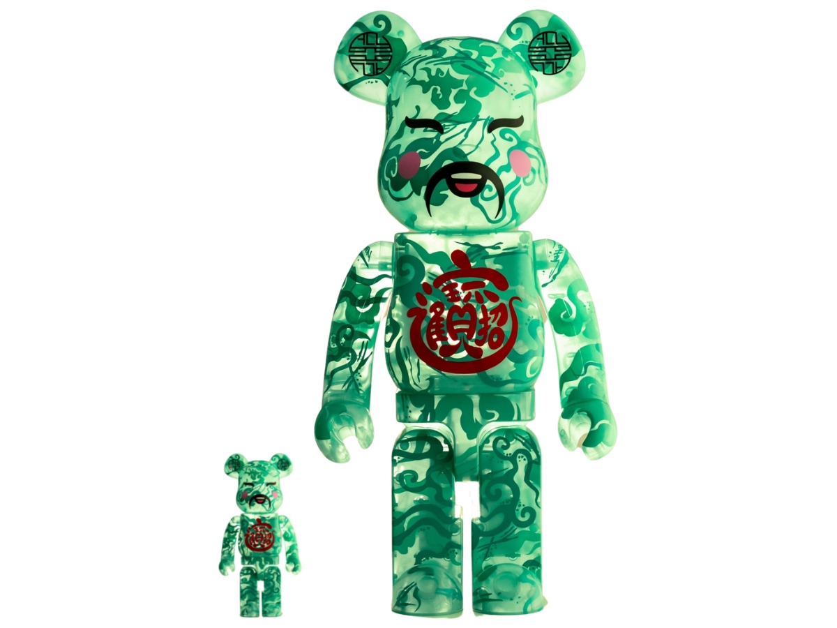 SASOM | collectibles BE@RBRICK ACU X JAHAN God of Fortune (CLEAR 