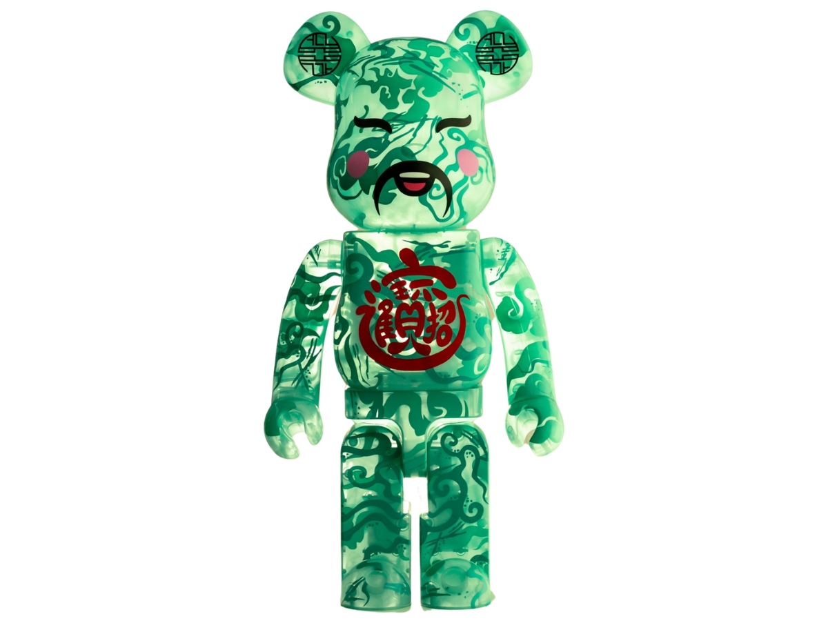 SASOM | collectibles BE@RBRICK ACU X JAHAN God of Fortune (CLEAR 