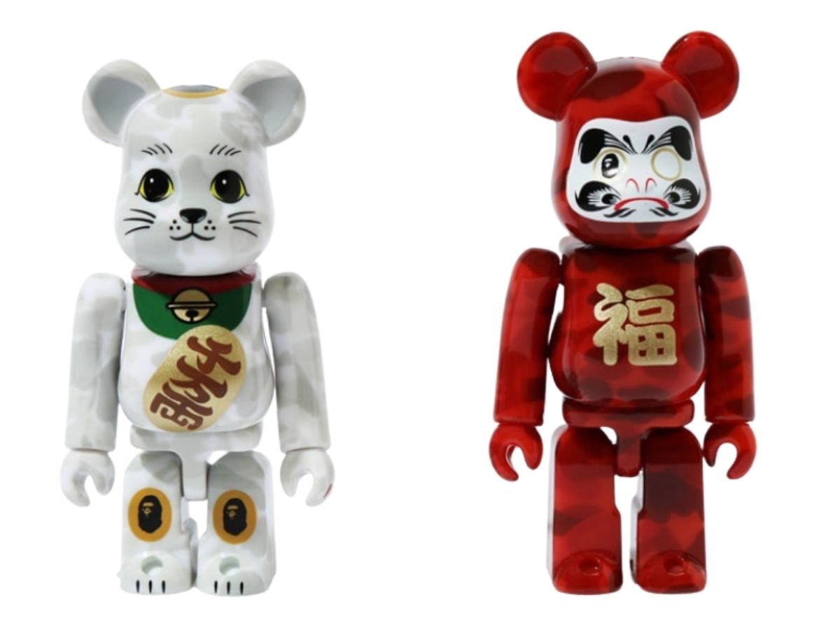 その他 A BATHING APE - BE@RBRICK MANEKINEKO &amp; DARUMA 100% BE@RBRICK MANEKINEKO DARUMA | bape.com