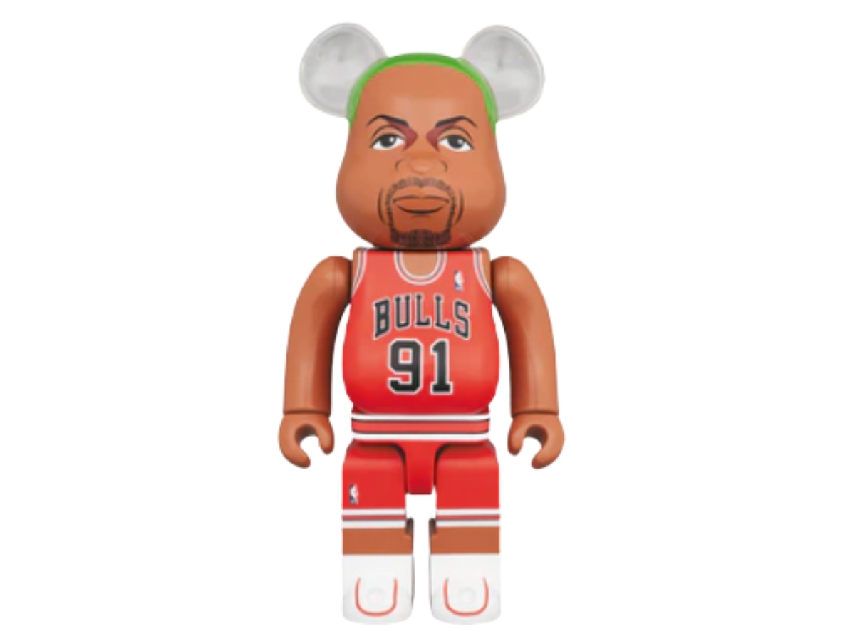BE@RBRICK Dennis Rodman (Chicago Bulls) Set 400％ + 100％