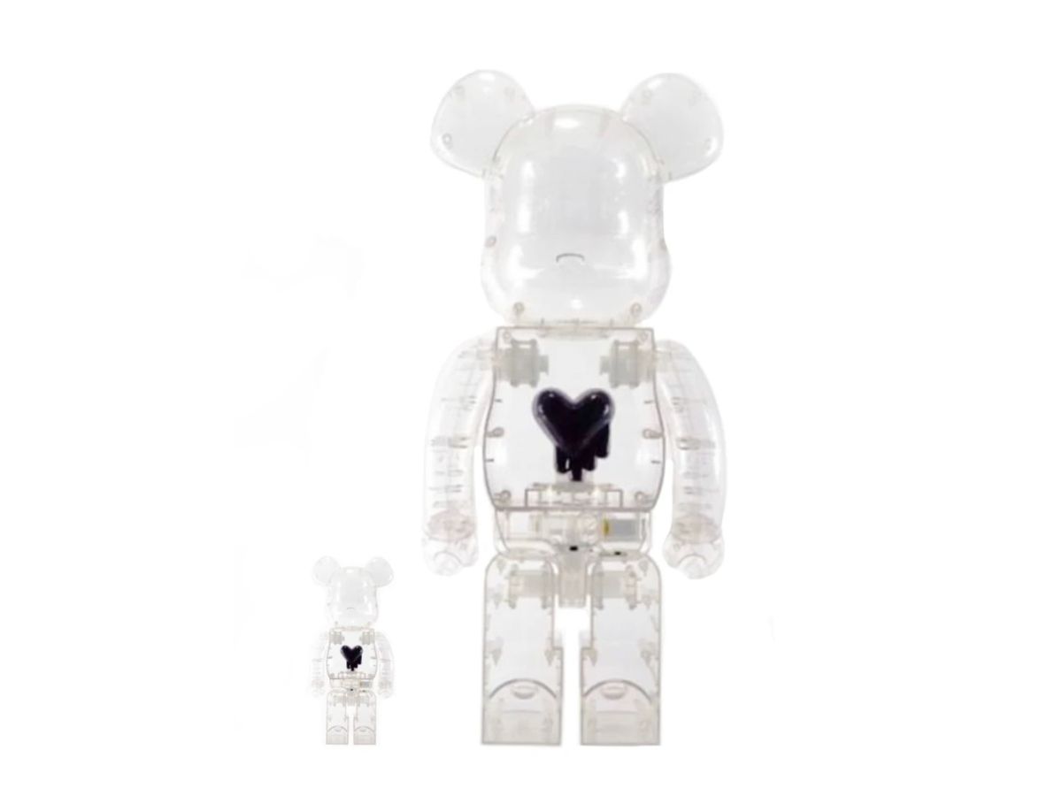 SASOM | collectibles BE@RBRICK Emotionally Unavailable Heart Black