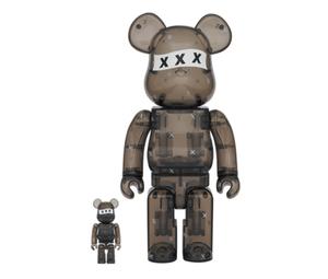 BE@RBRICK God Selection XXX Black Clear 400% + 100% | ของแท้