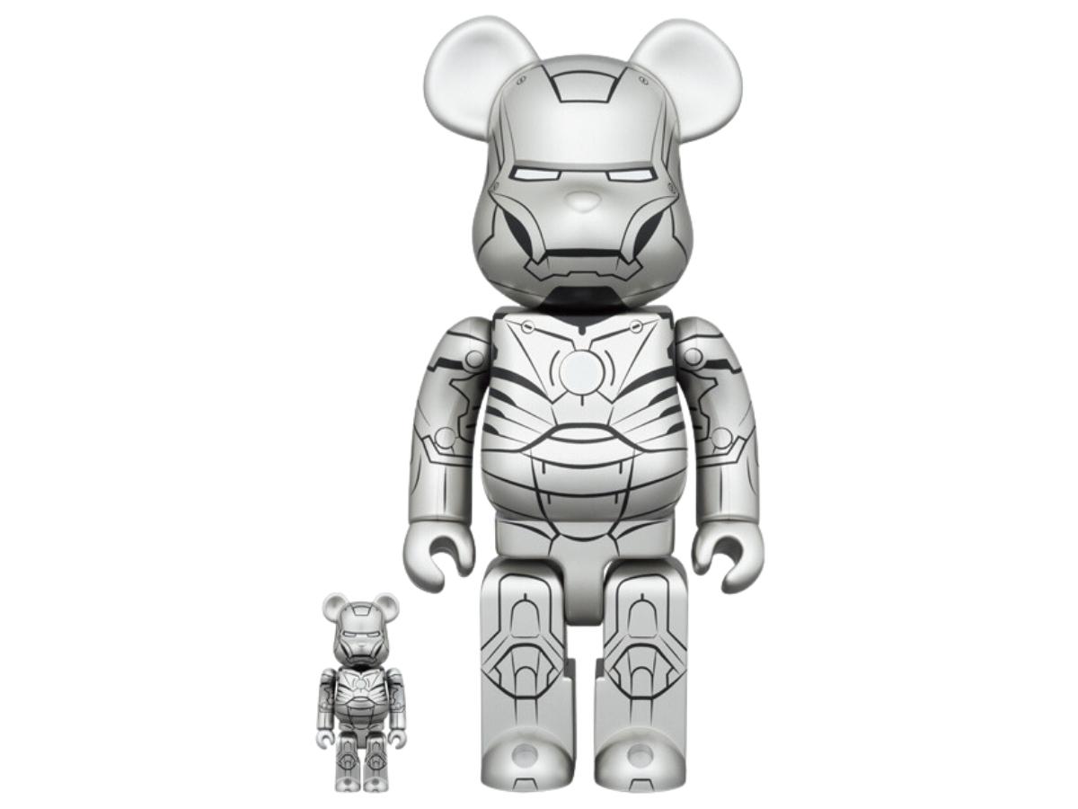 BE@RBRICK - BE@RBRICK IRON MANMARK85CHROME100％ &amp; 400 Medicom Toy BE@RBRICK IRON MAN MARK85 CHROME Ver. 100% 400