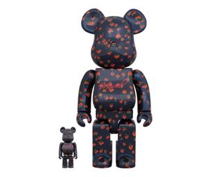 Buy BE@RBRICK MUVEIL "Strawberry Pattern" 400% + 100% at Sasom – Authentic and Ready to Ship