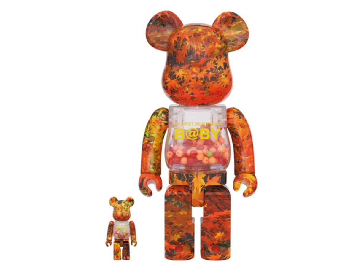 BE@RBRICK B@BY AUTUMN LEAVES 100％ ＆ 400％-