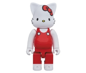 BE@RBRICK Nyabrick Hello Kitty (Red Overalls Ver.) 400%