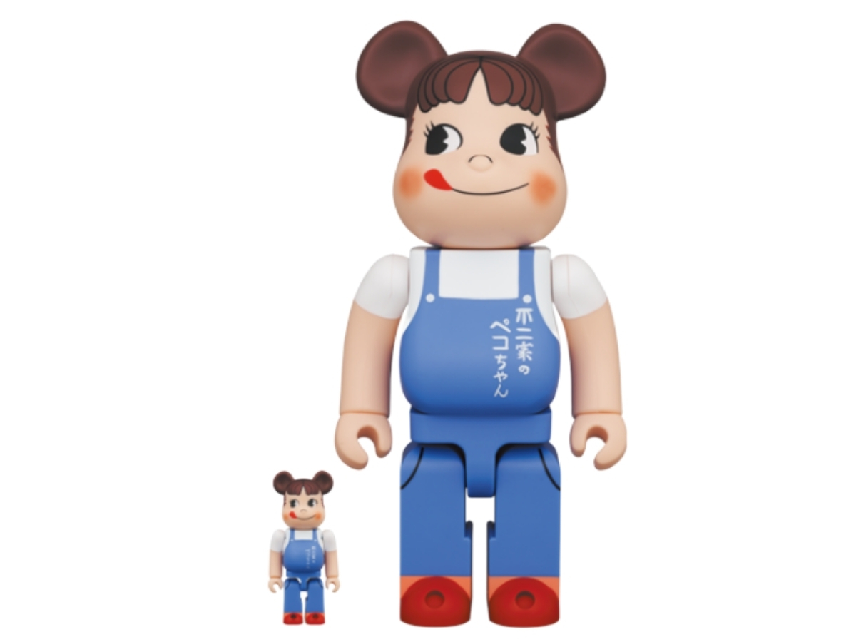 MEDICOM TOY - BE＠RBRICK ペコちゃんTheoverallsgirl 100％＆400％ BE＠RBRICK The overalls girl 100％ ＆ 400％