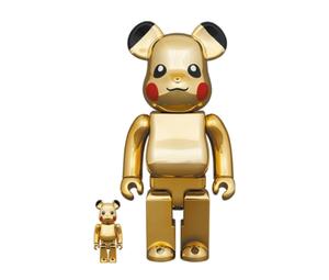 MEDICOM TOY - BE@RBRICK ピカチュウ GOLD CHROME Ver.100＋400% MEDICOM TOY - BE@RBRICK ピカチュウ GOLDCHROME Ver.100%&400