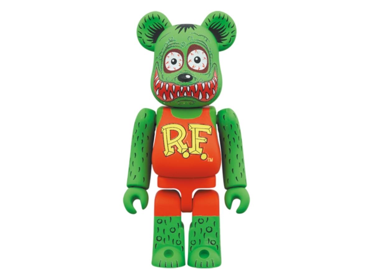 MEDICOM TOY - BE@RBRICK RAT FINK GRAY Ver. 100％ & 400％ BE@RBRICK Rat Fink(TM) 400% + 100% | ของแท้ ราคาดีที่สุด