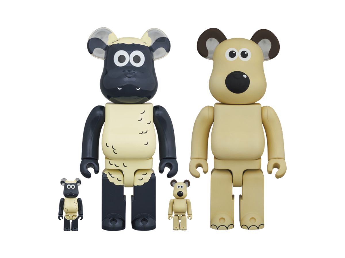 BE@RBRICK GROMIT 100％ &amp; 400％ BE@RBRICK | Bearbrick Gromit (Wallace & Gromit) 400% + 100