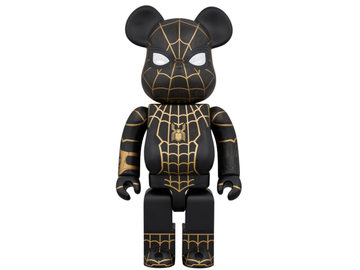 BE@RBRICK Spider-Man Black & Gold Suit 100％ & 400％ | SASOM