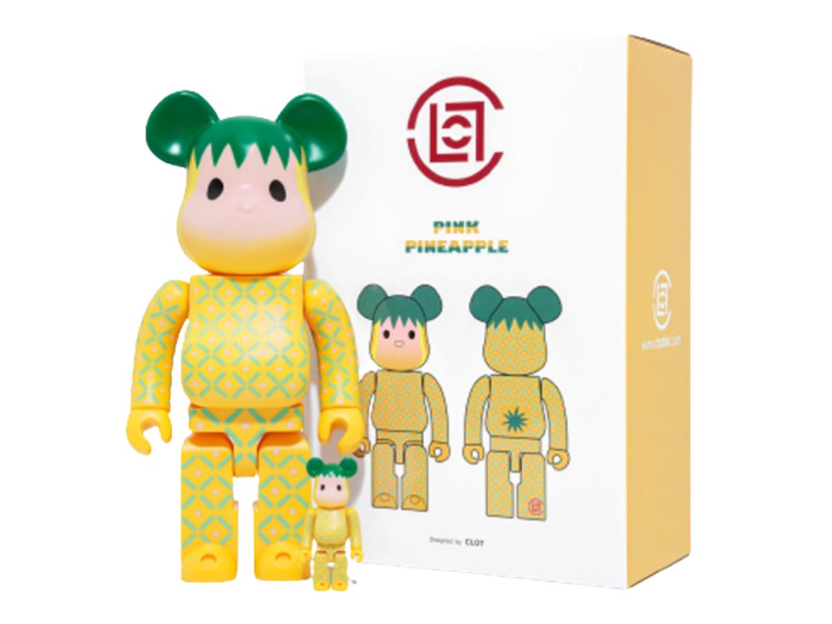 BE@RBRICK Summer Fruits Pink Pineapple 400% + 100% | SASOM