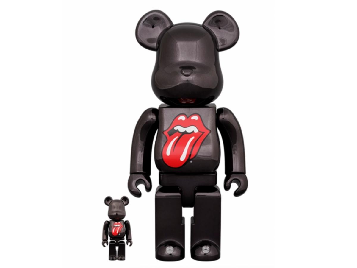 SASOM | ของสะสม BE@RBRICK The Rolling Stones Lips & Tongue BLACK