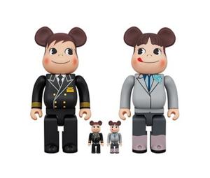 Buy BE@RBRICK X ANA Original Poco-chan & Peko-chan Captain Set Of 4 400% & 100% at Sasom – Authentic and Ready to Ship