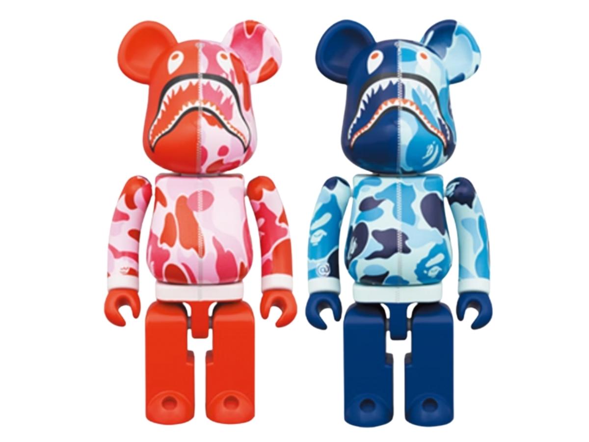 BE@RBRICK x BAPE ABC Camo Shark Chogokin Set of 2 200%