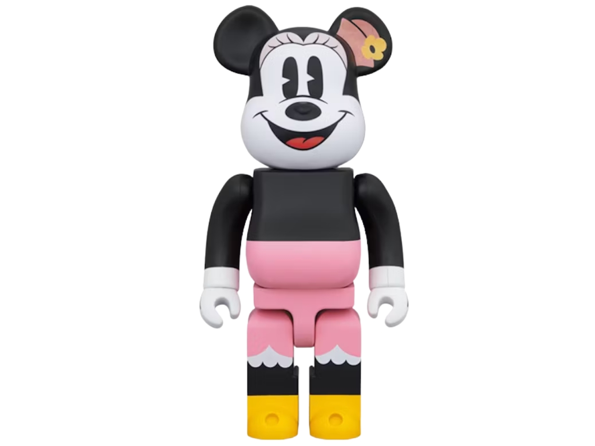 美品BE@RBRICK モノクロ ミッキーミニー ベアブリック be@rbrick