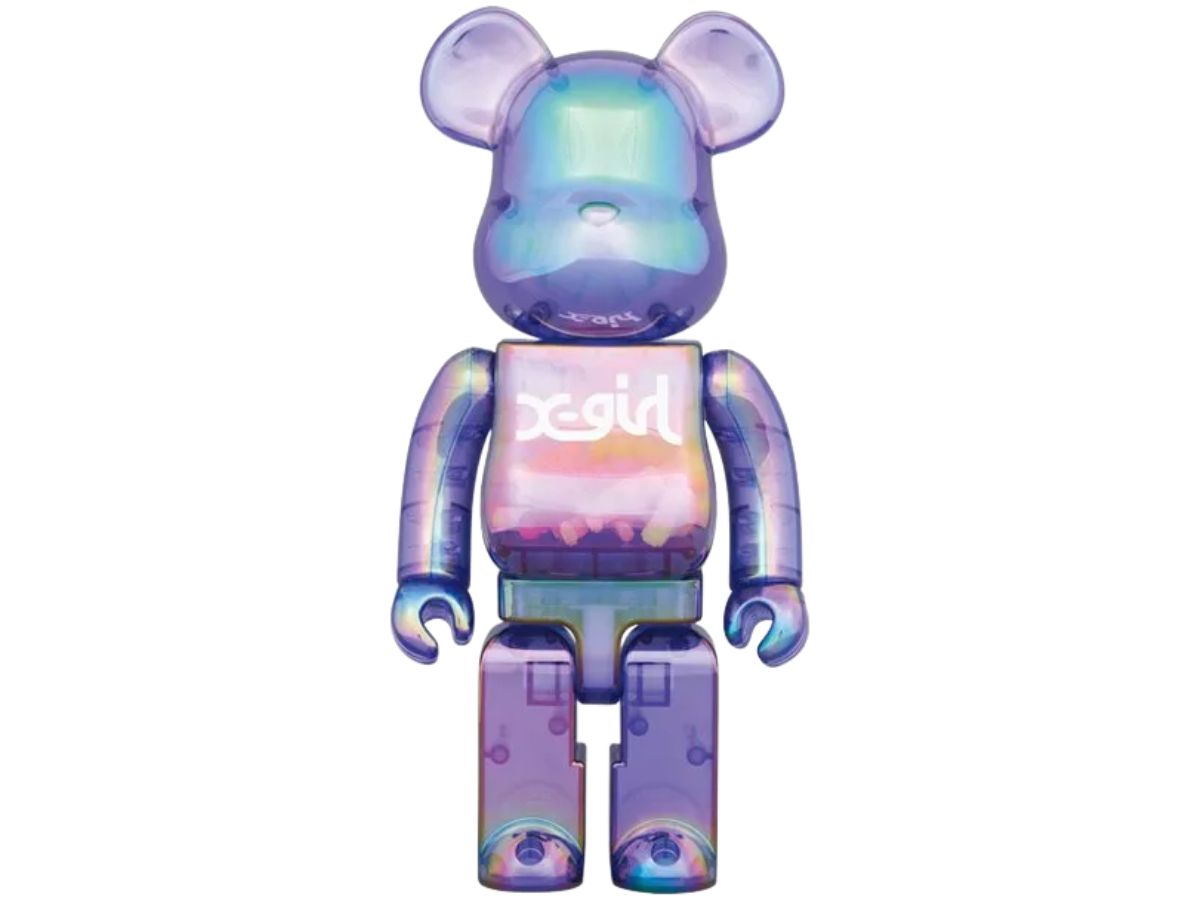 BE@RBRICK X-girl Clear Purple Set 400% + 100% | ของแท้