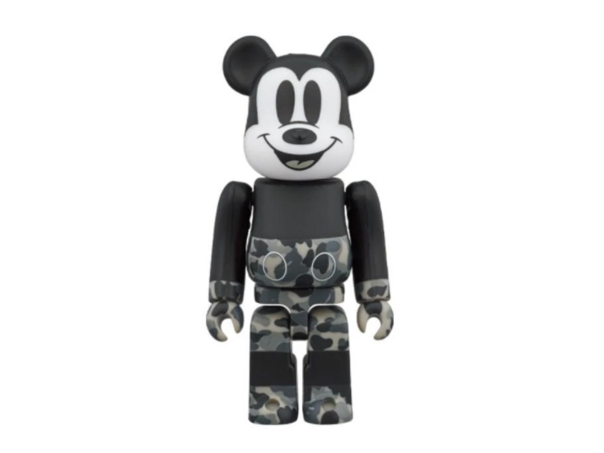 SASOM | collectibles Bearbrick x Bape Mickey Mouse Monotone 400% +