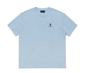 [BEENTRILL]★FRONT HASHTAG COMFORT FIT SHORT SLEEVE T-SHIRT Beentrill Women's Taping Hashtag Comfort Fit Short Sleeve T