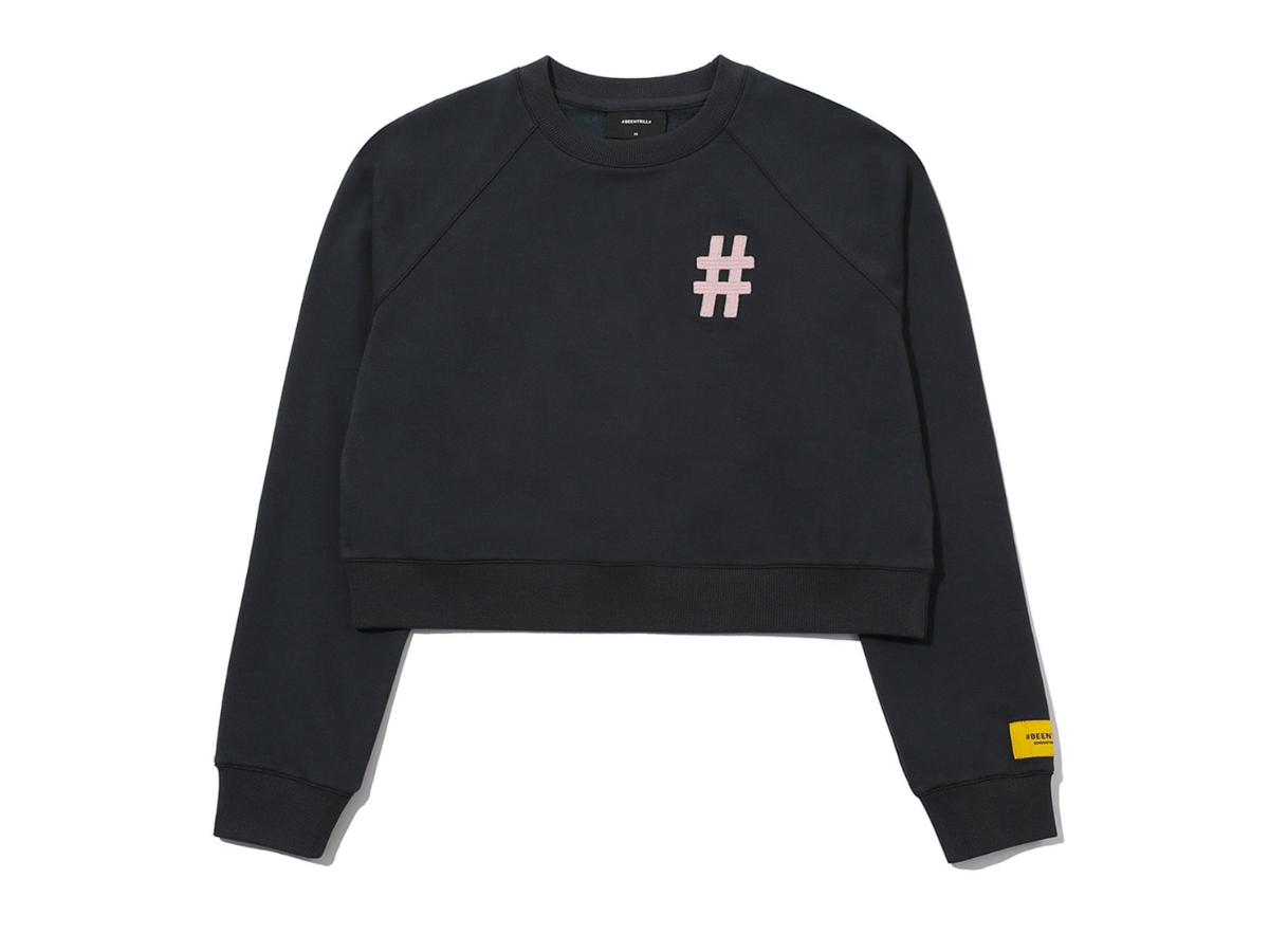 ☆BEENTRILL☆Flower Blossom Hashtag Comfort Fit Sweatshirt 