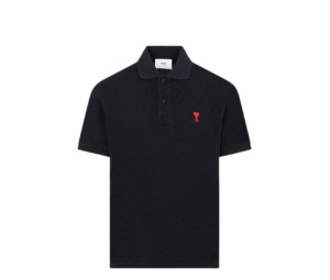 Buy AMI de Coeur Polo Shirt Black at Sasom – Authentic and Ready to Ship