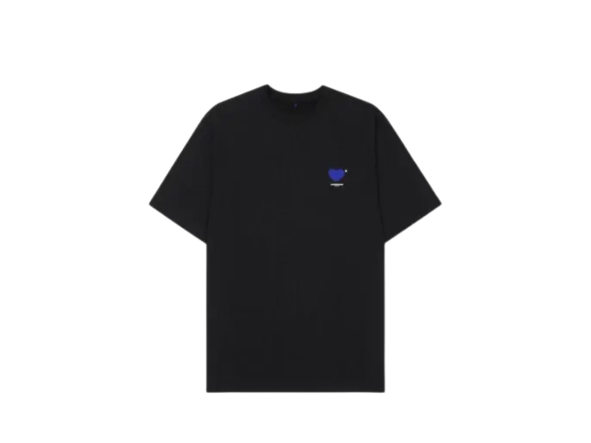 ☆送料・関税込☆Ader Error★Twinkle heart logo t-shirt★ Ader Error t-shirt Twinkle Heart Logo męski kolor granatowy