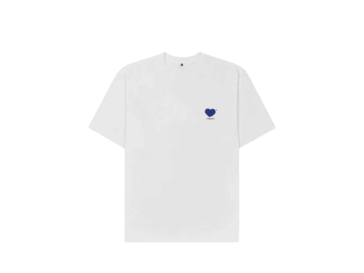 Ader Error Twin Heart Small Logo T-Shirt Off White