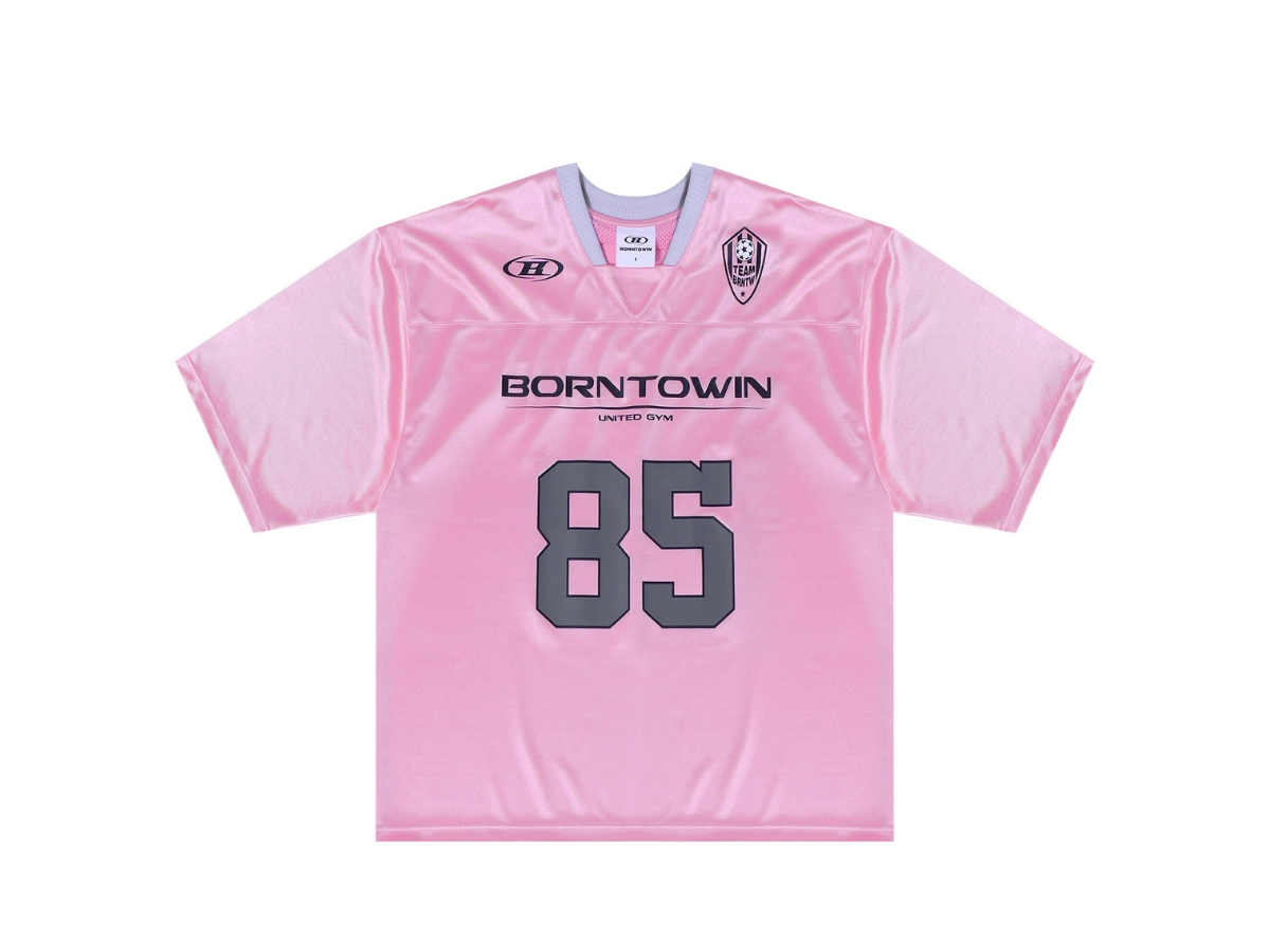 ★2024SS新作★BORN TO WIN★85 RUGBY JERSEY T-SHIRTS 본투윈(BORN TO WIN) 85 RUGBY JERSEY T-SHIRTS [SKY BLUE