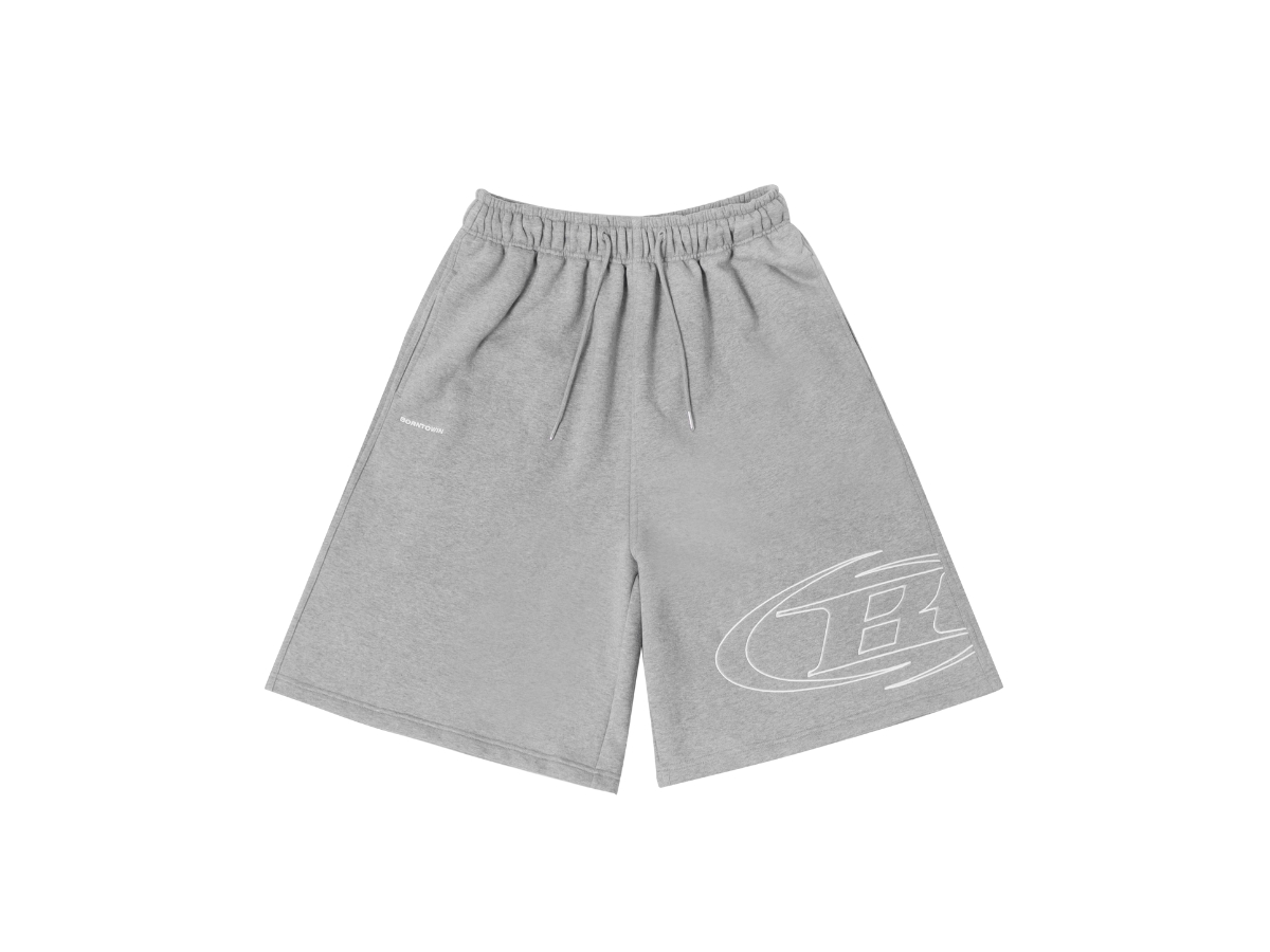Borntowin Stroke B Half Pants_long Ver Grey | ของแท้