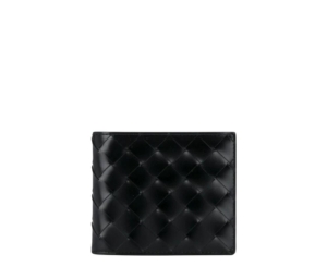 Bottega Veneta Bi-Fold Wallet In Leather Black