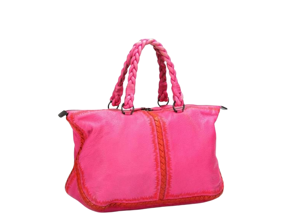 SASOM | bags Bottega Veneta Borsa Cervo Handbag In Leather Washed Pink ...