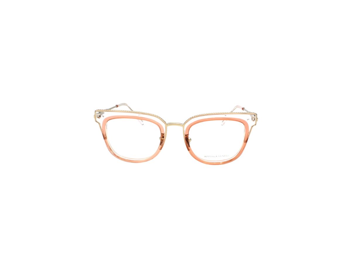 https://d2cva83hdk3bwc.cloudfront.net/bottega-veneta-bv0124o-glasses-in-pink-gold-stainless-steel-frame-with-demo-lens-2.jpg